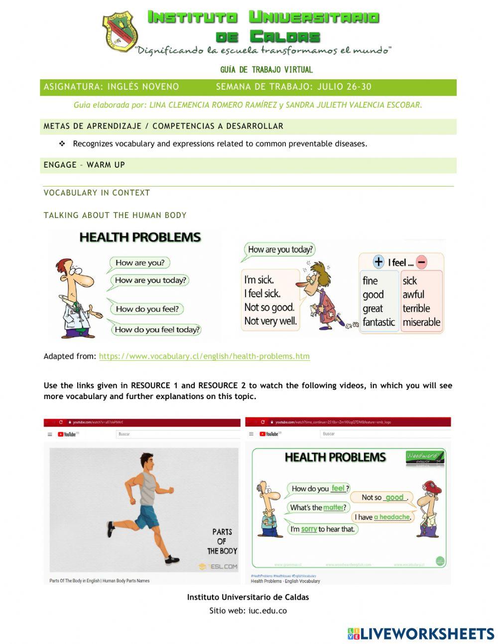 Human Body - Illnesses and Diseases