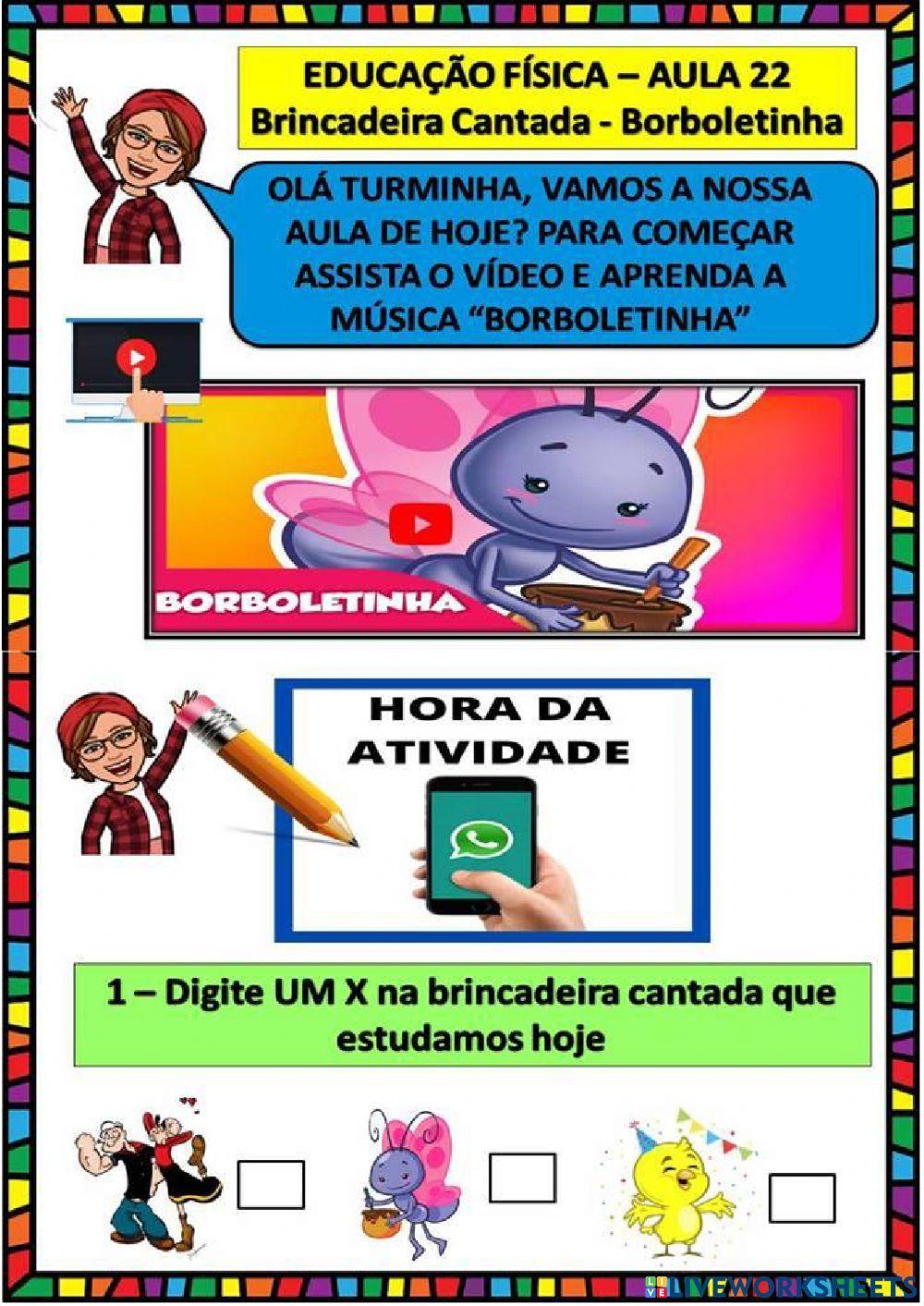 Aula 22 - brincadeira cantada