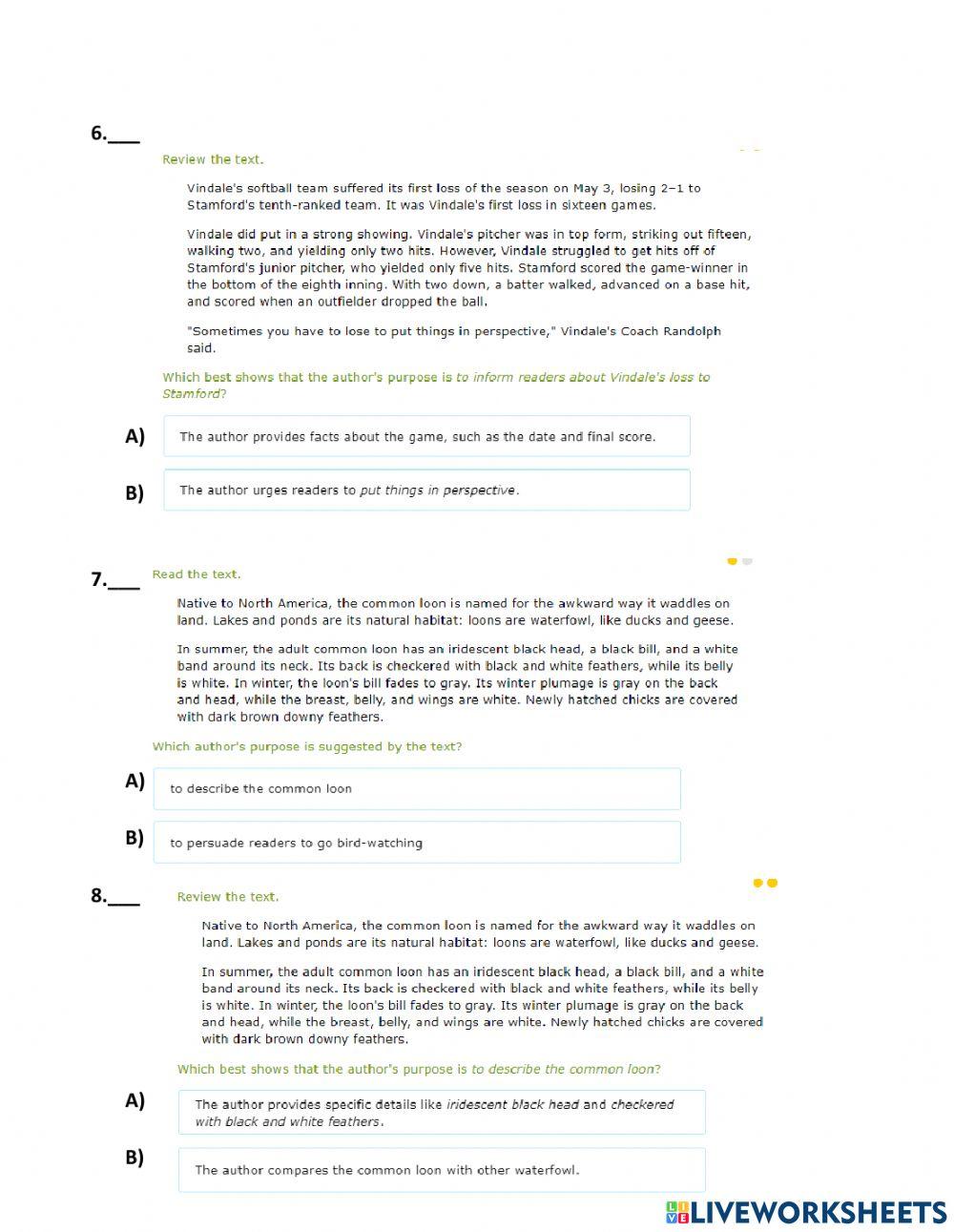 Reading Comprehension