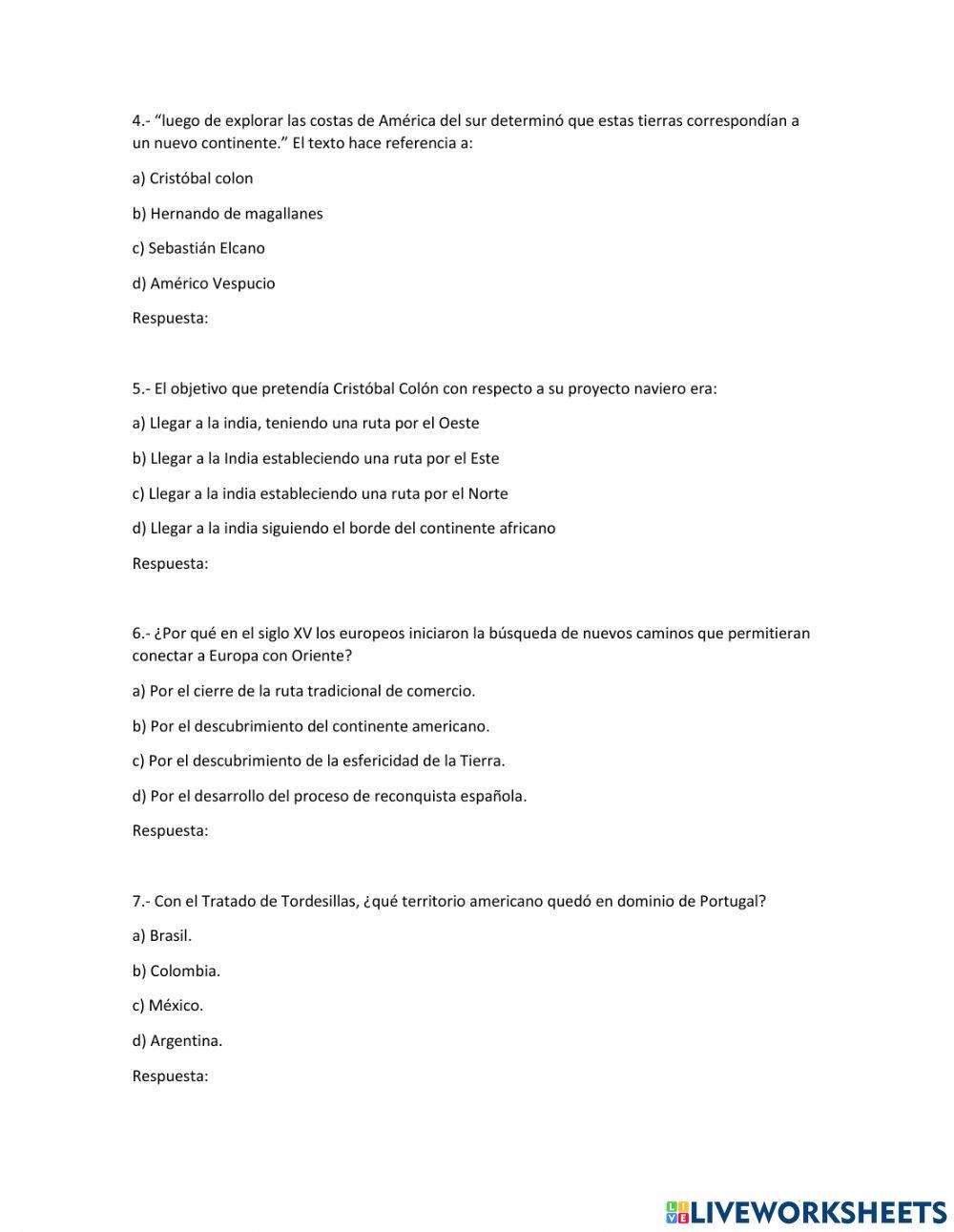 Guía conquista de américa