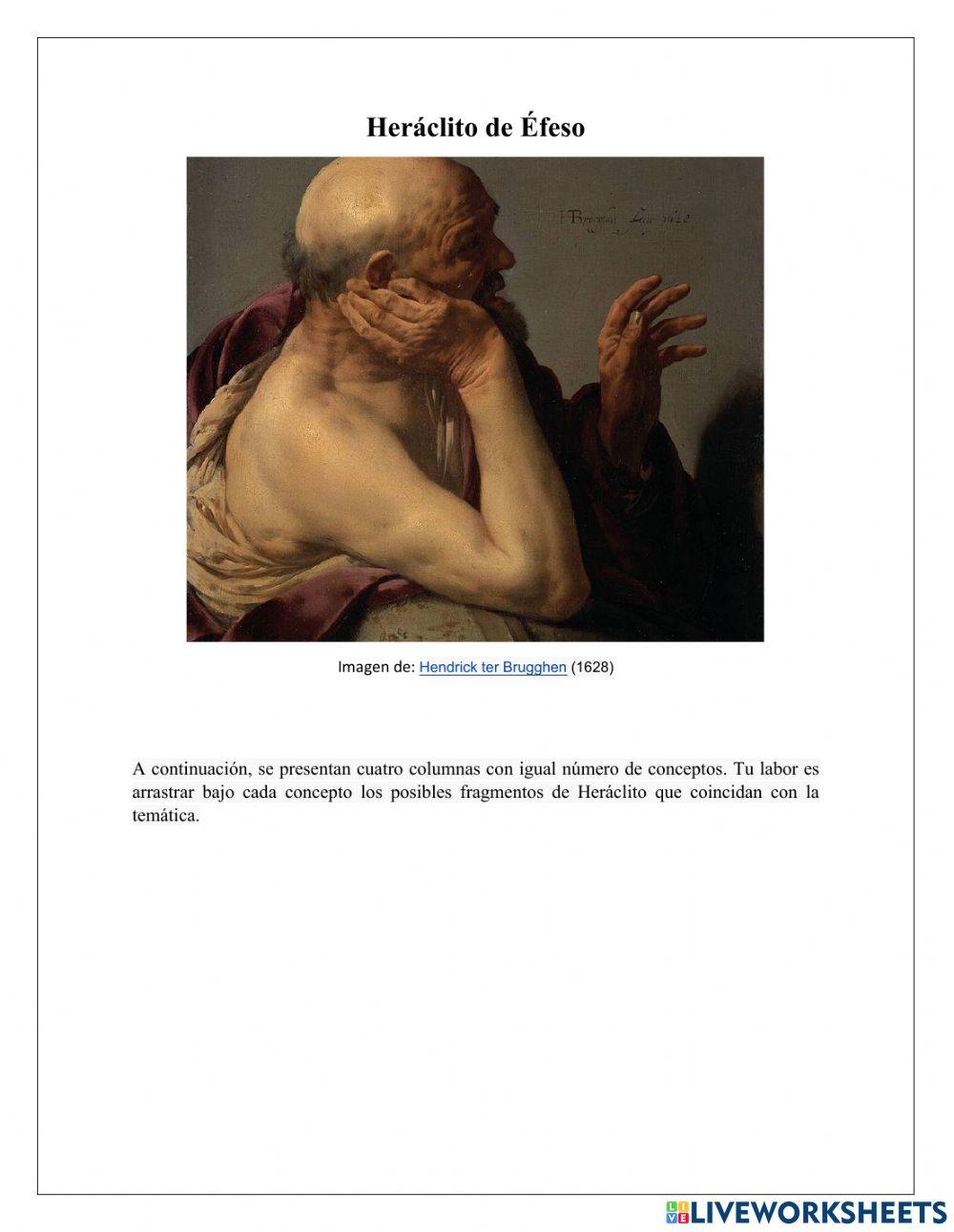 Heráclito de Éfeso por témáticas