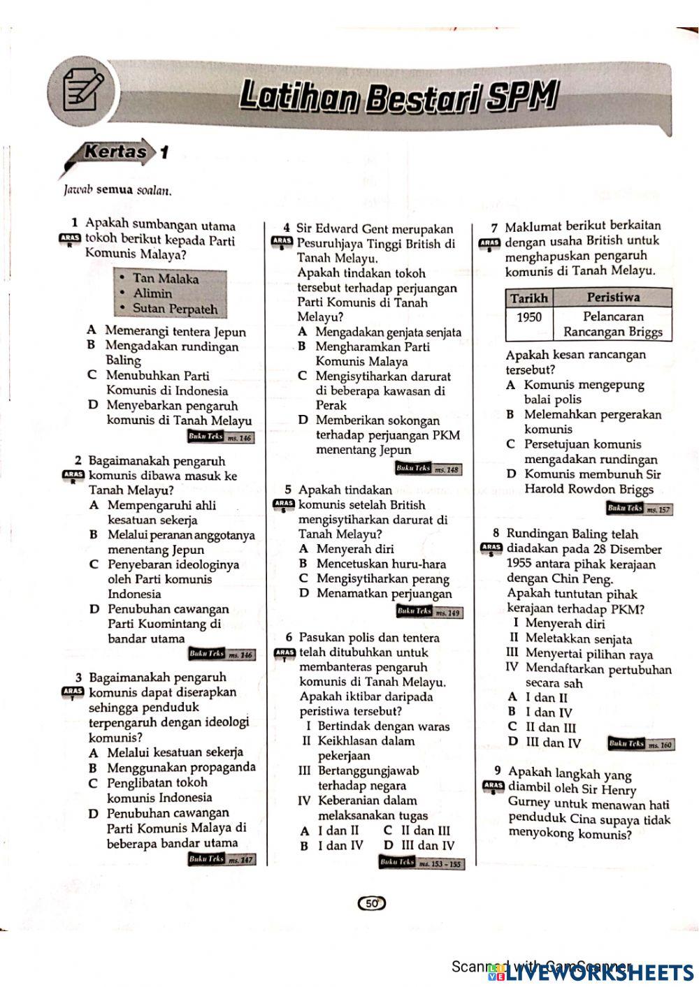 Bab 6: ancaman komunis dan perisytiharan darurat