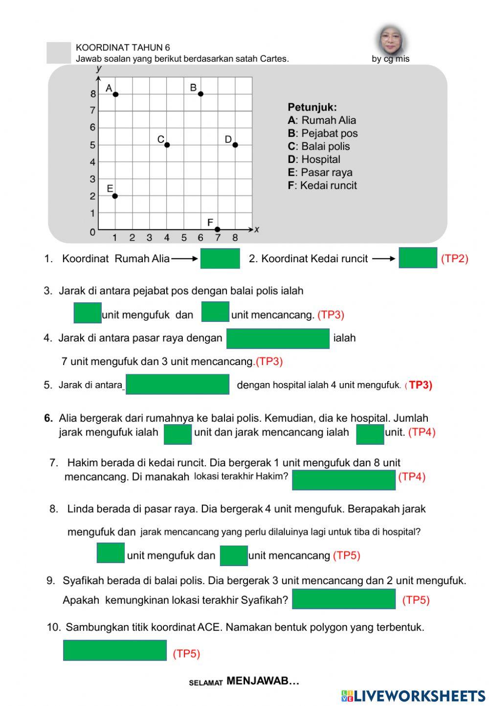 PBD Koordinat Tahun 6
