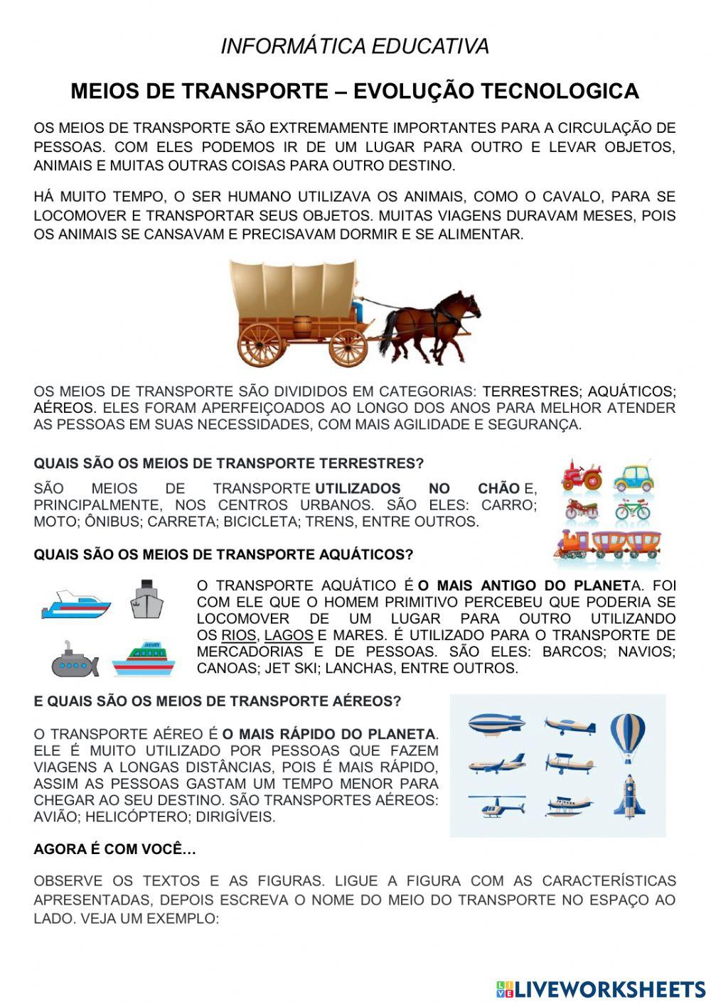 Meios de transportes