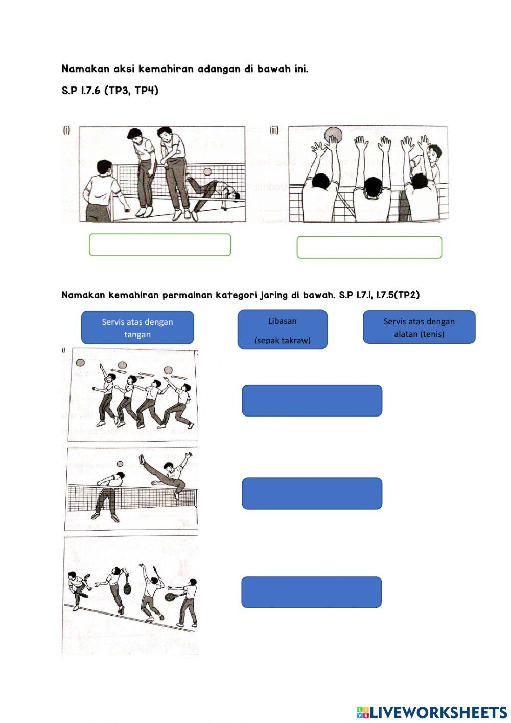 Pendidikan Jasmani Tahun 5 : Handal jaring (2)