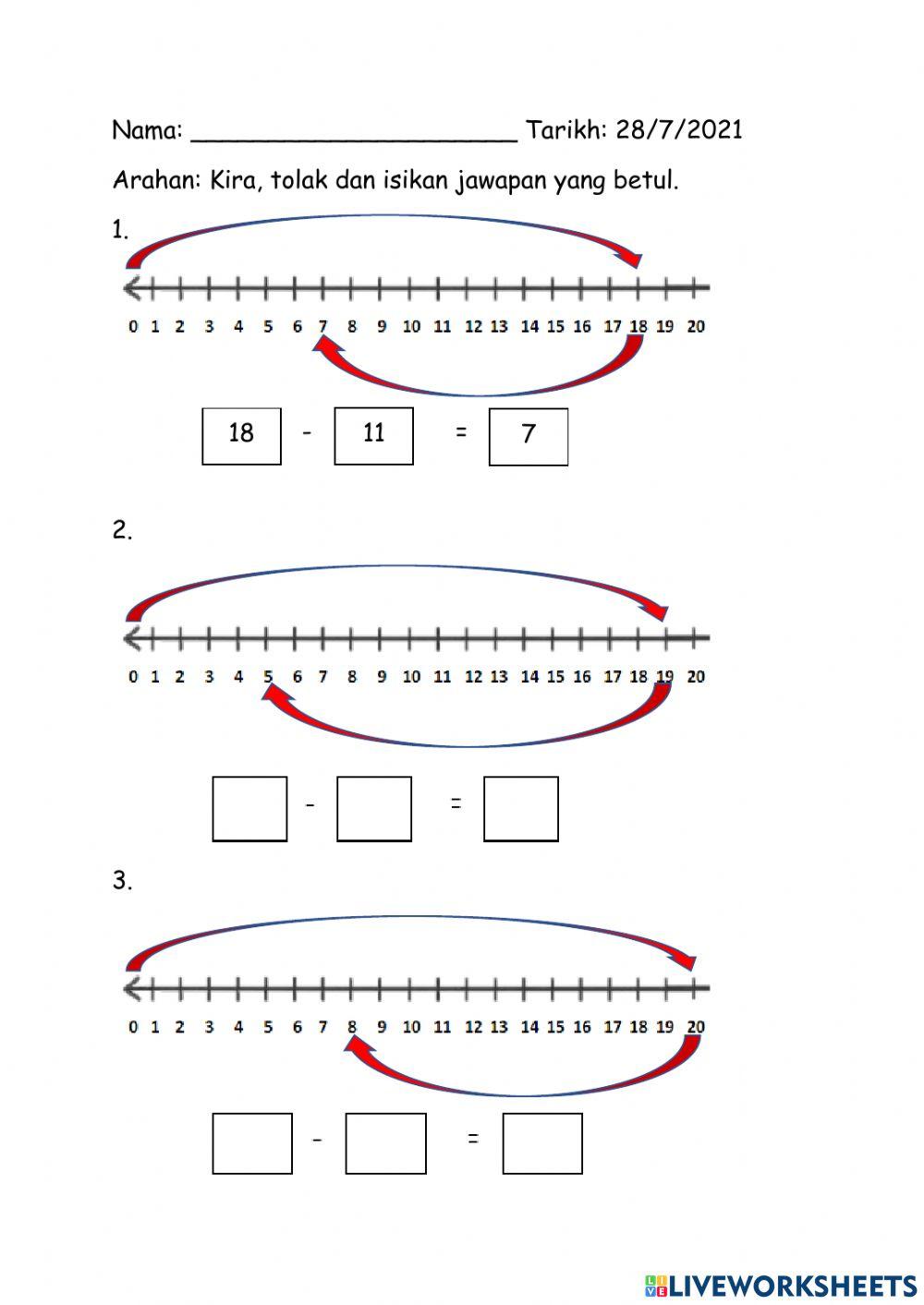 Isi tempat kosong dengan jawapan yang betul