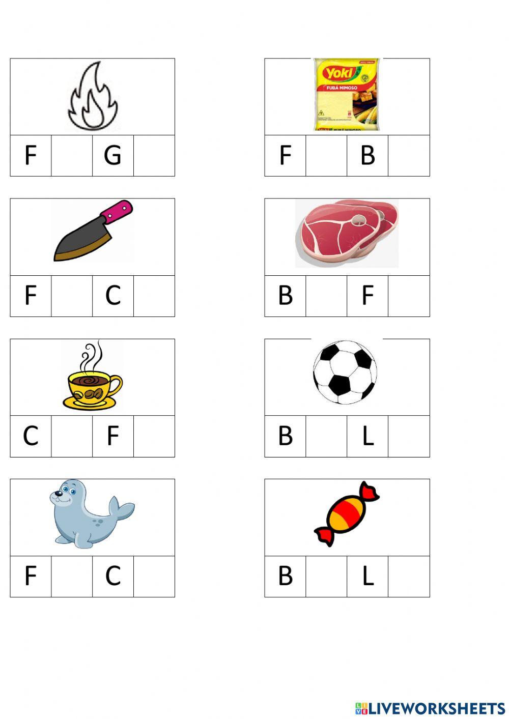 Complete com as vogais