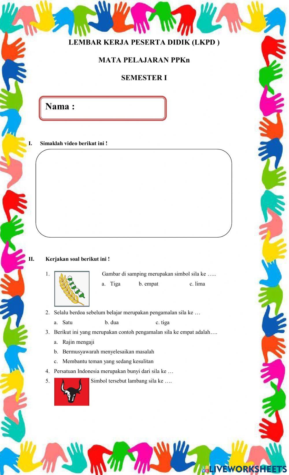 LKPD PPKn KELAS II