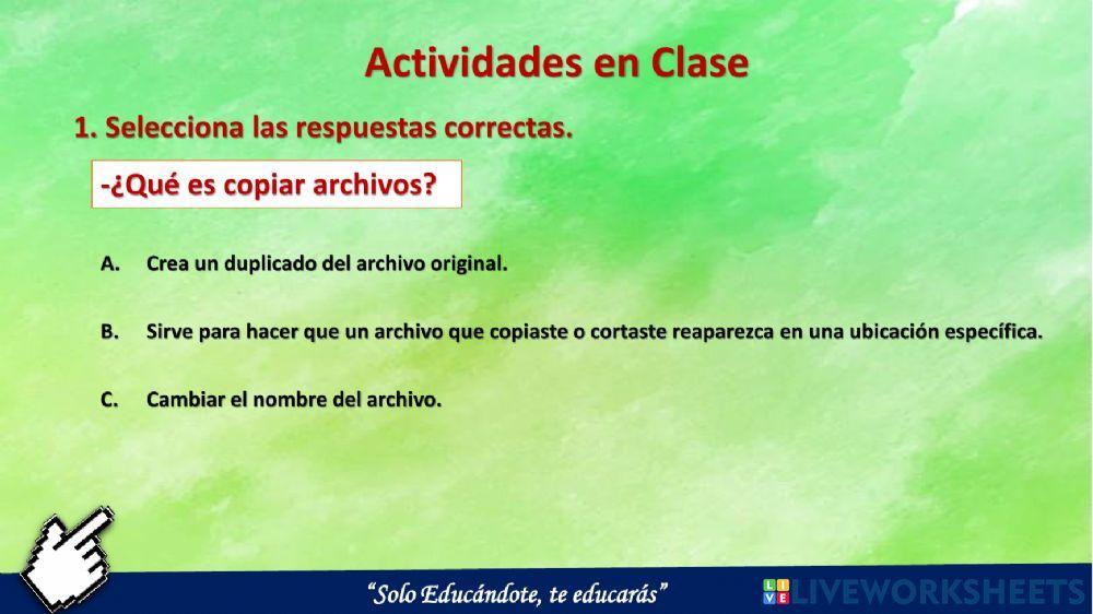 Copiar y Pegar Archivos
