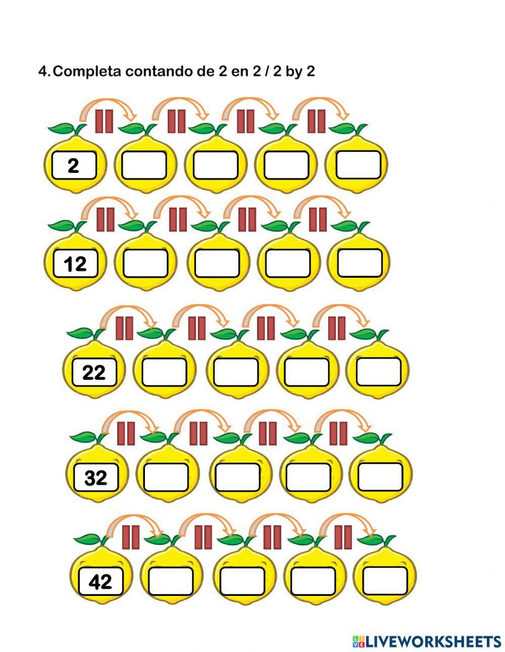 Números del 1 al 100