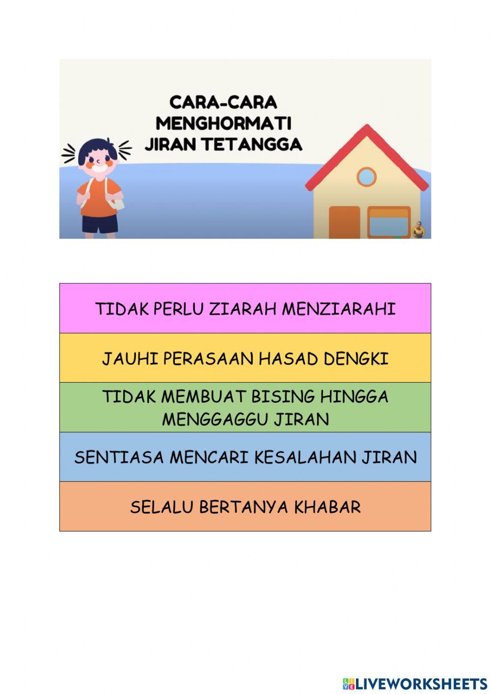 Pendidikan kesihatan tahun 1 hormat menghormati
