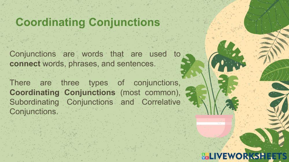 Coordinating Conjunction