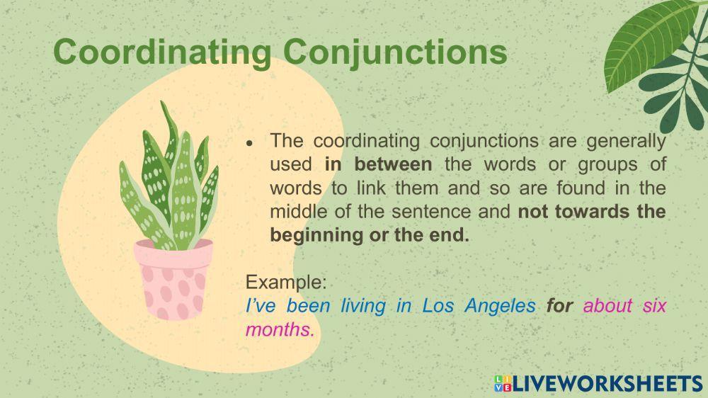 Coordinating Conjunction