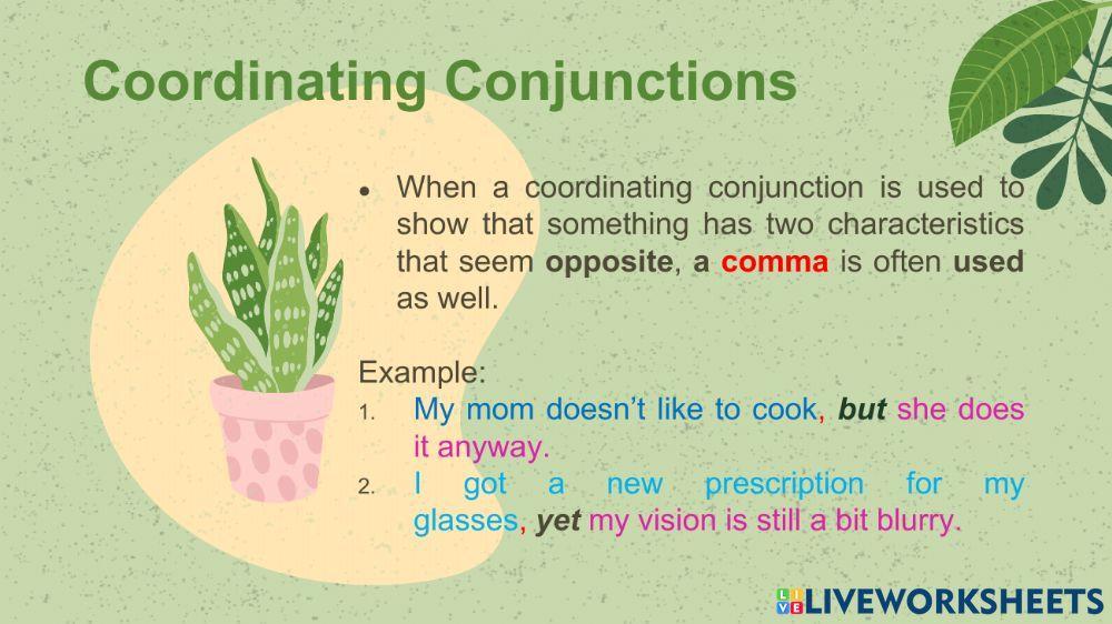 Coordinating Conjunction