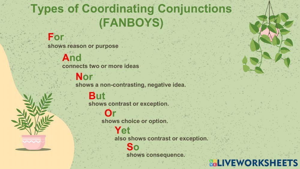 Coordinating Conjunction