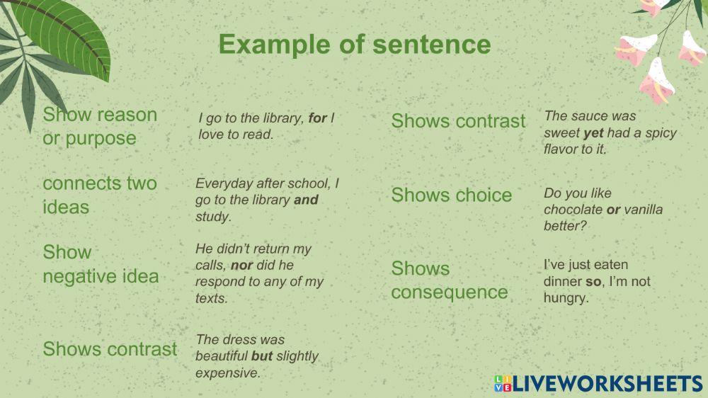 Coordinating Conjunction