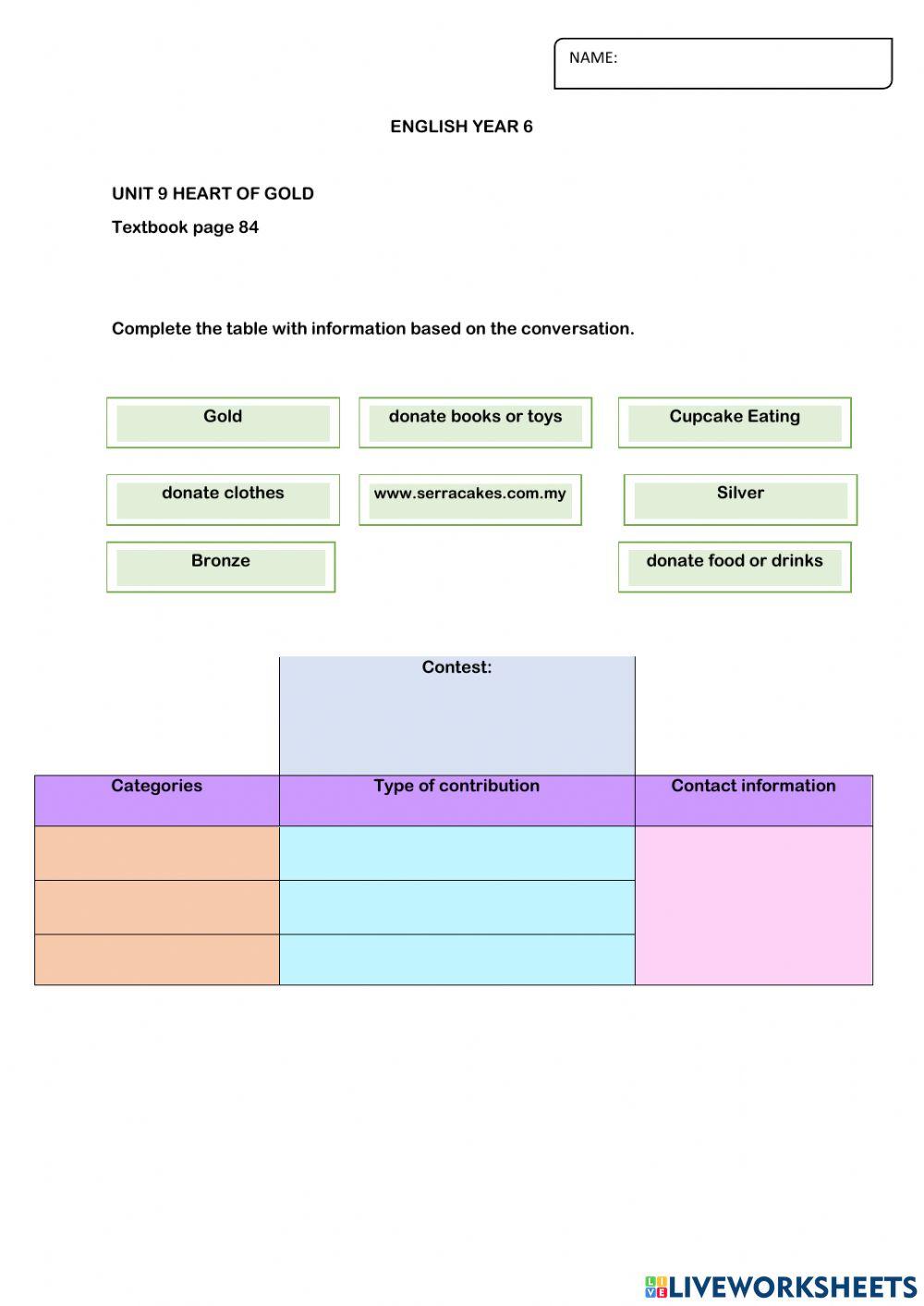 Eating Cupcake Contest worksheet | Live Worksheets