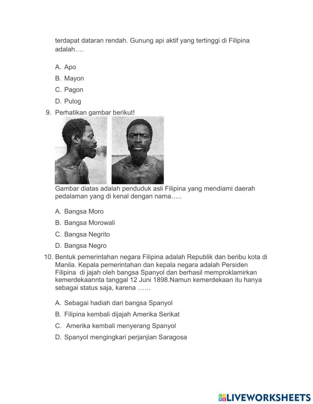 Kuis negara Brunei dan Filipina