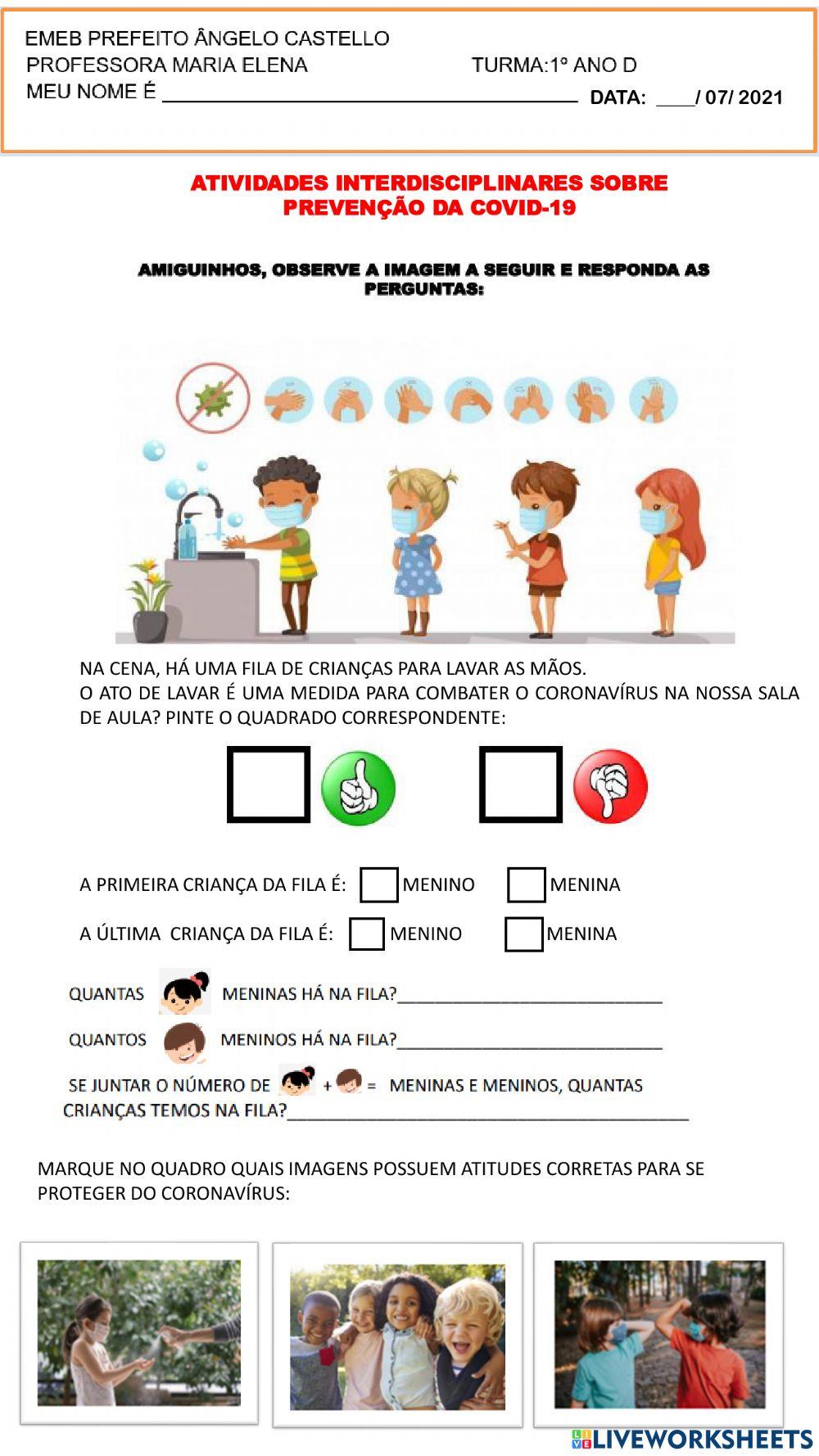 Atividades  - coronavírus