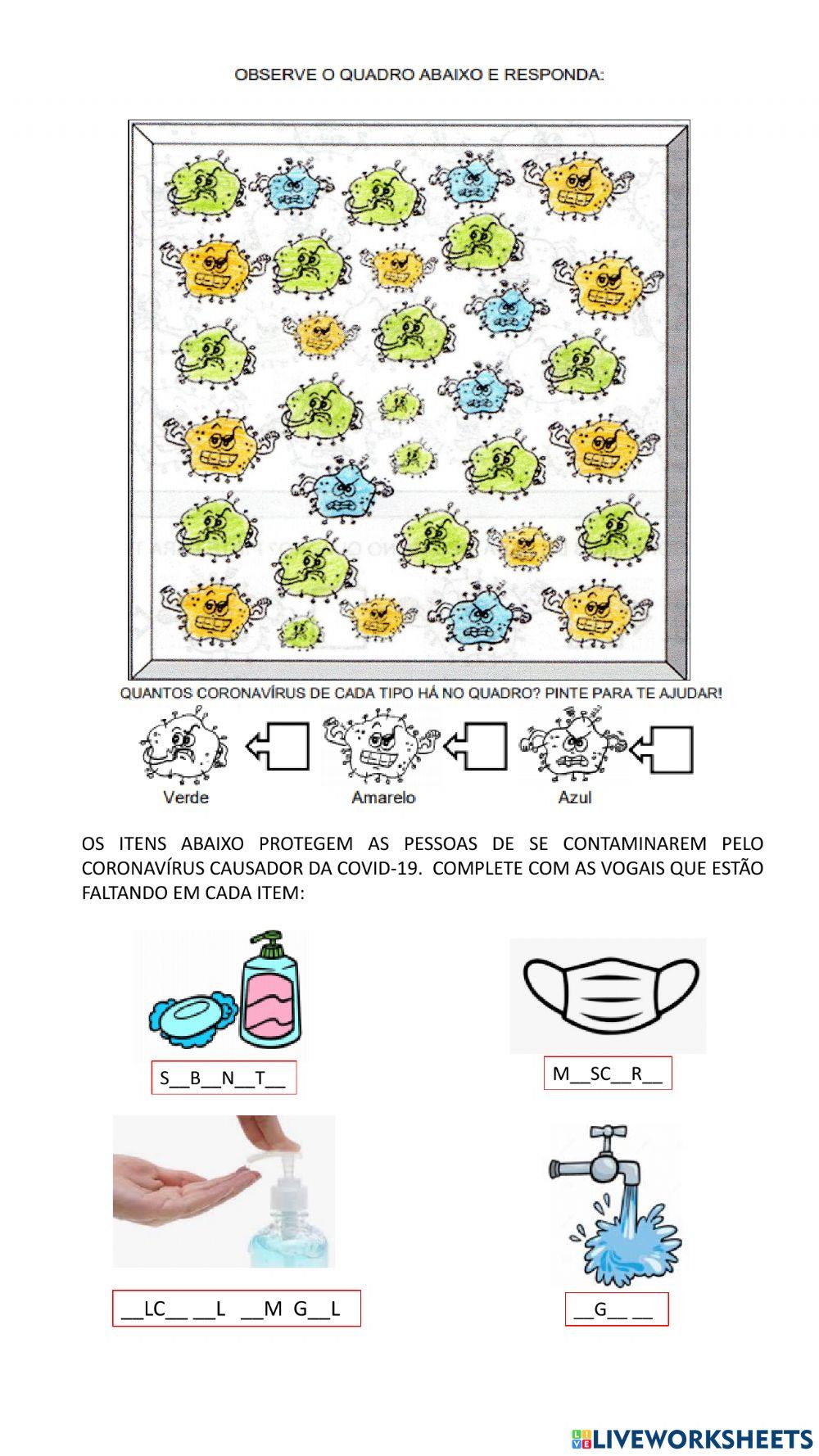 Atividades  - coronavírus