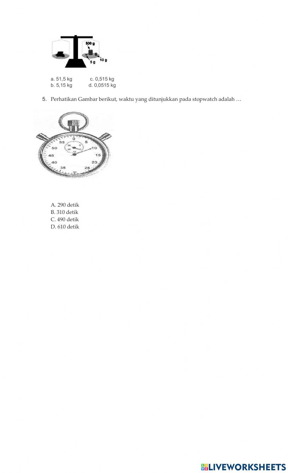 Pengukuran Panjang, massa, waktu