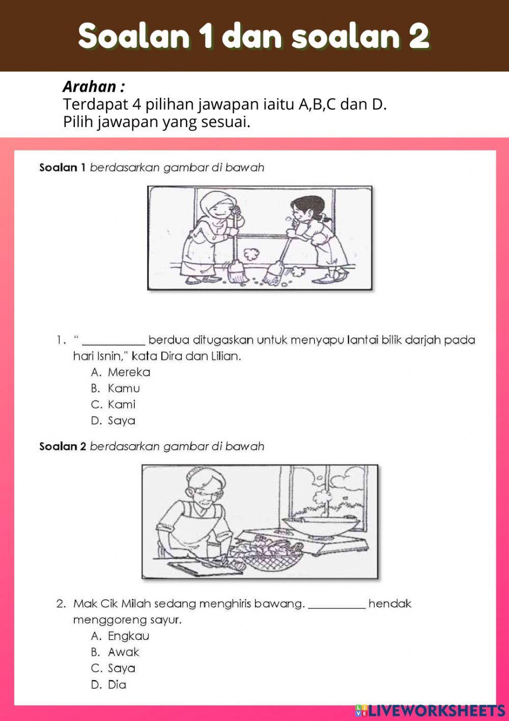 Ujian Penilaian Pertengahan Tahun (BM Tahun 3)