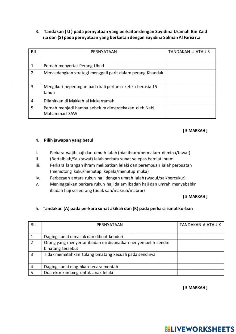 Ujian pra pvma tingkatan 4