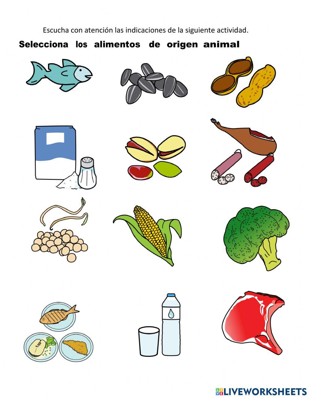 Origen de los alimentos