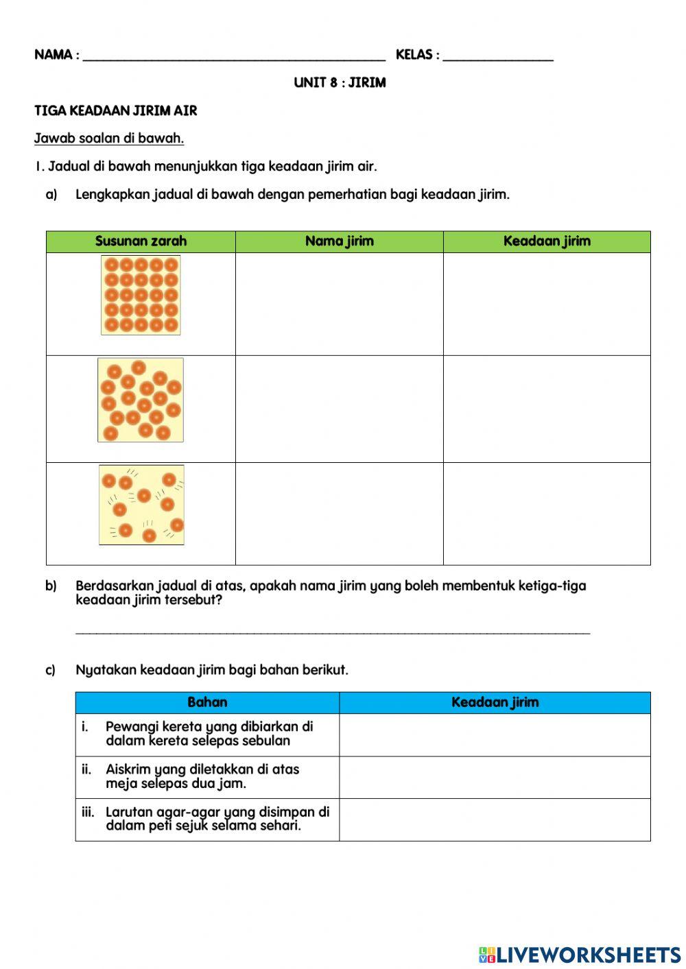 Tiga keadaan jirim air
