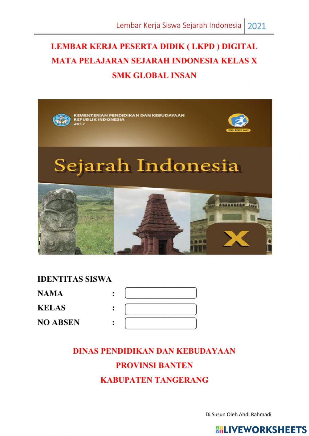 LKPD Digital mapel sejarah indonesia