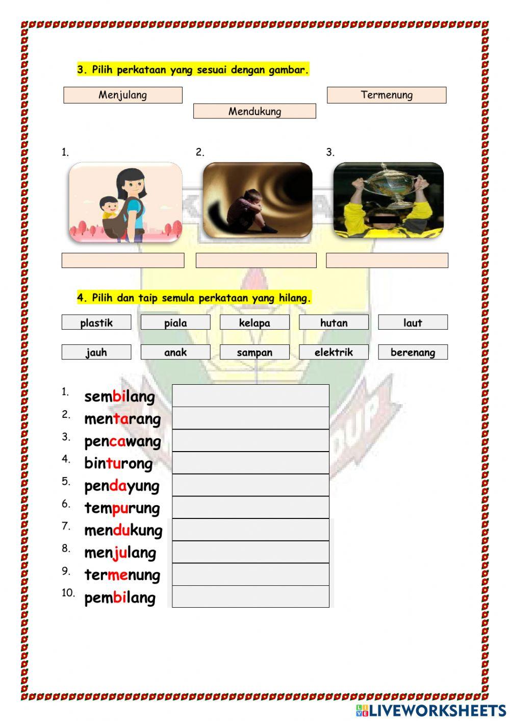 Kemahiran 26 Perkataan KVK+KV+KVKK