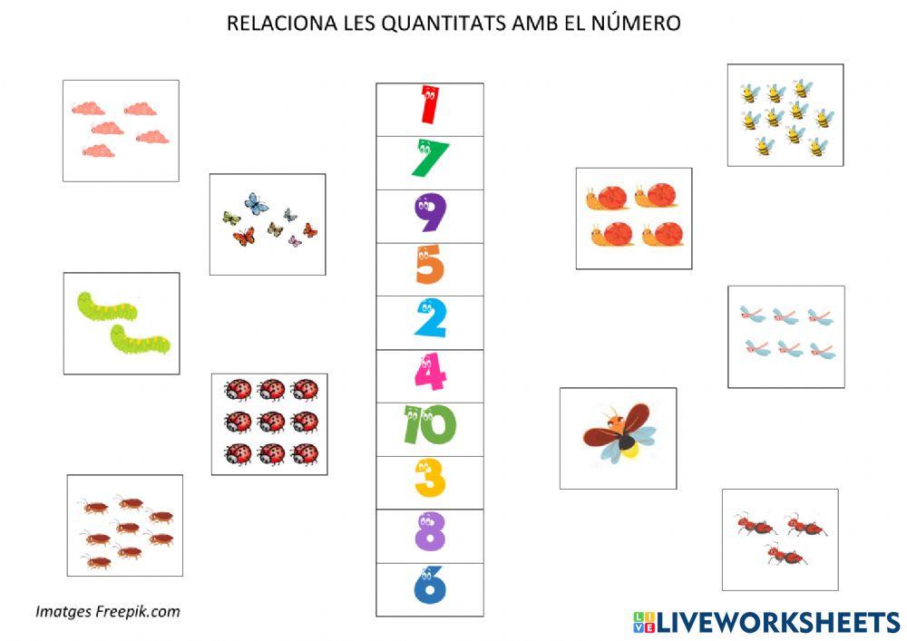 Quantitats fins a 10