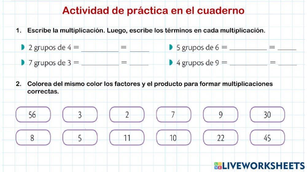 Propiedades multiplicacion