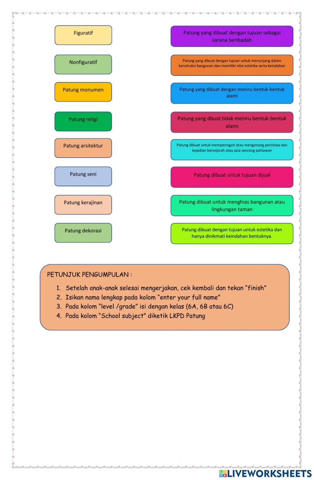LKPD Mengenal Karya Seni Patung
