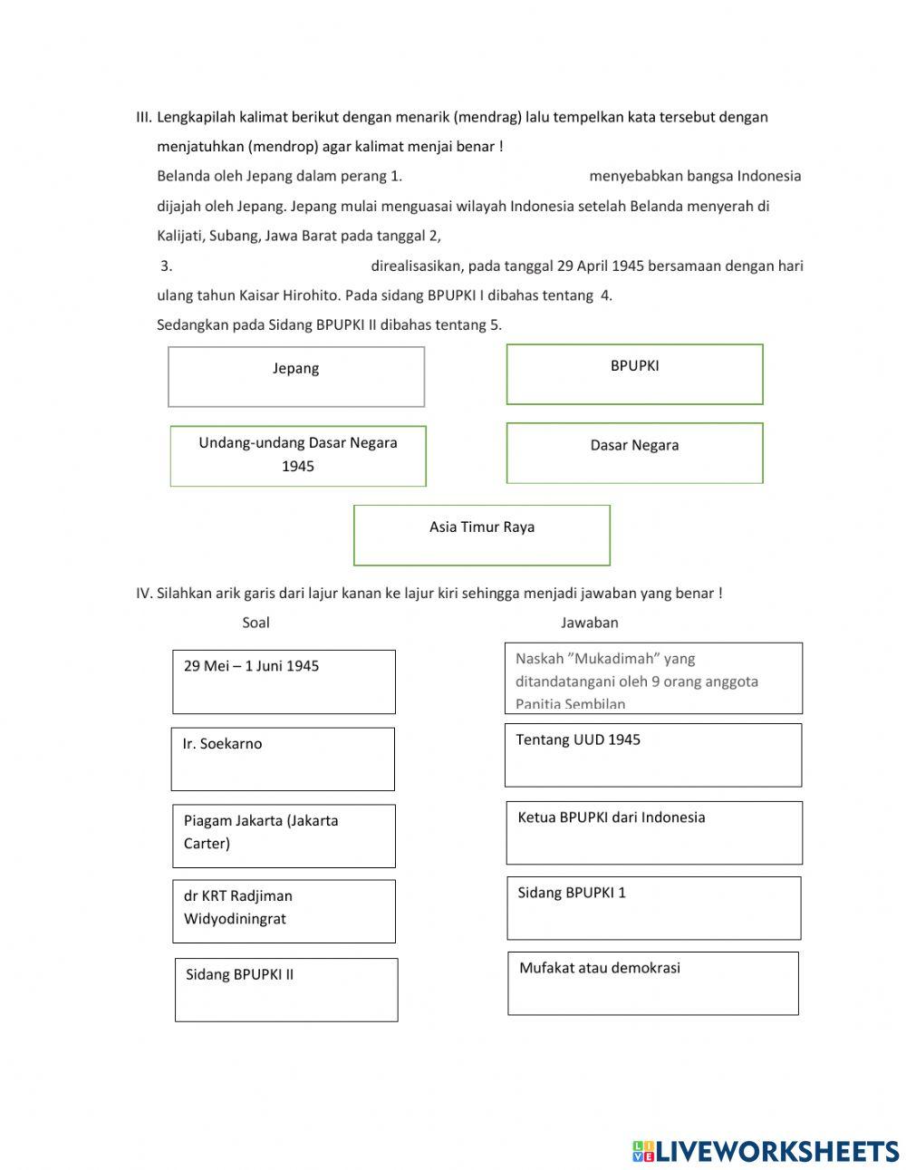 Perumusan Pancasila sebagai Dasar Negara