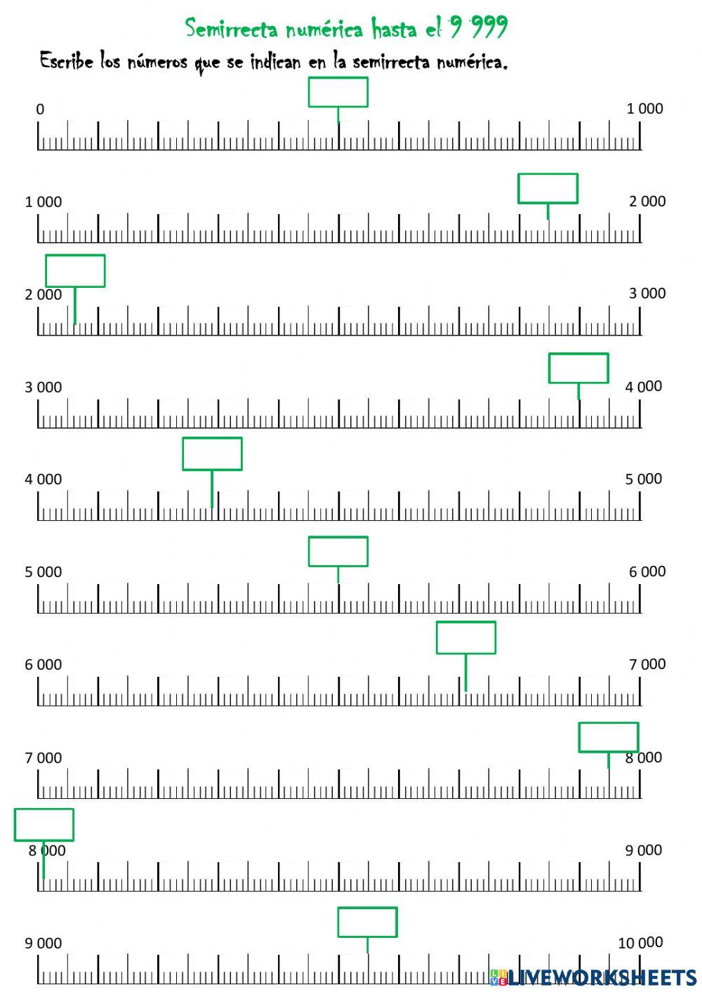 Semirrecta hasta el 10 000