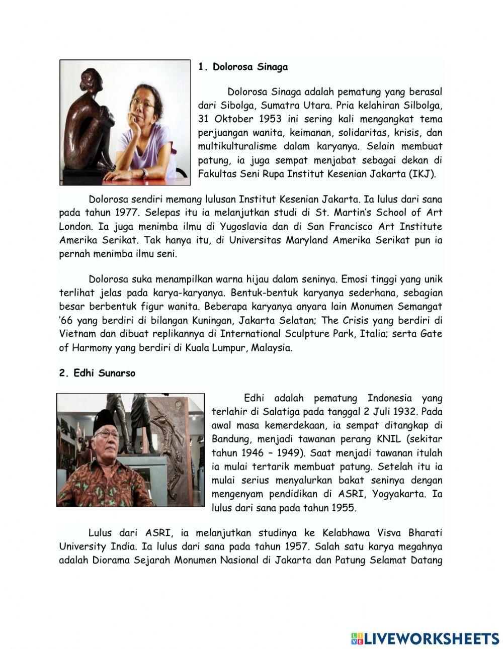 Materi Patung Nusantara