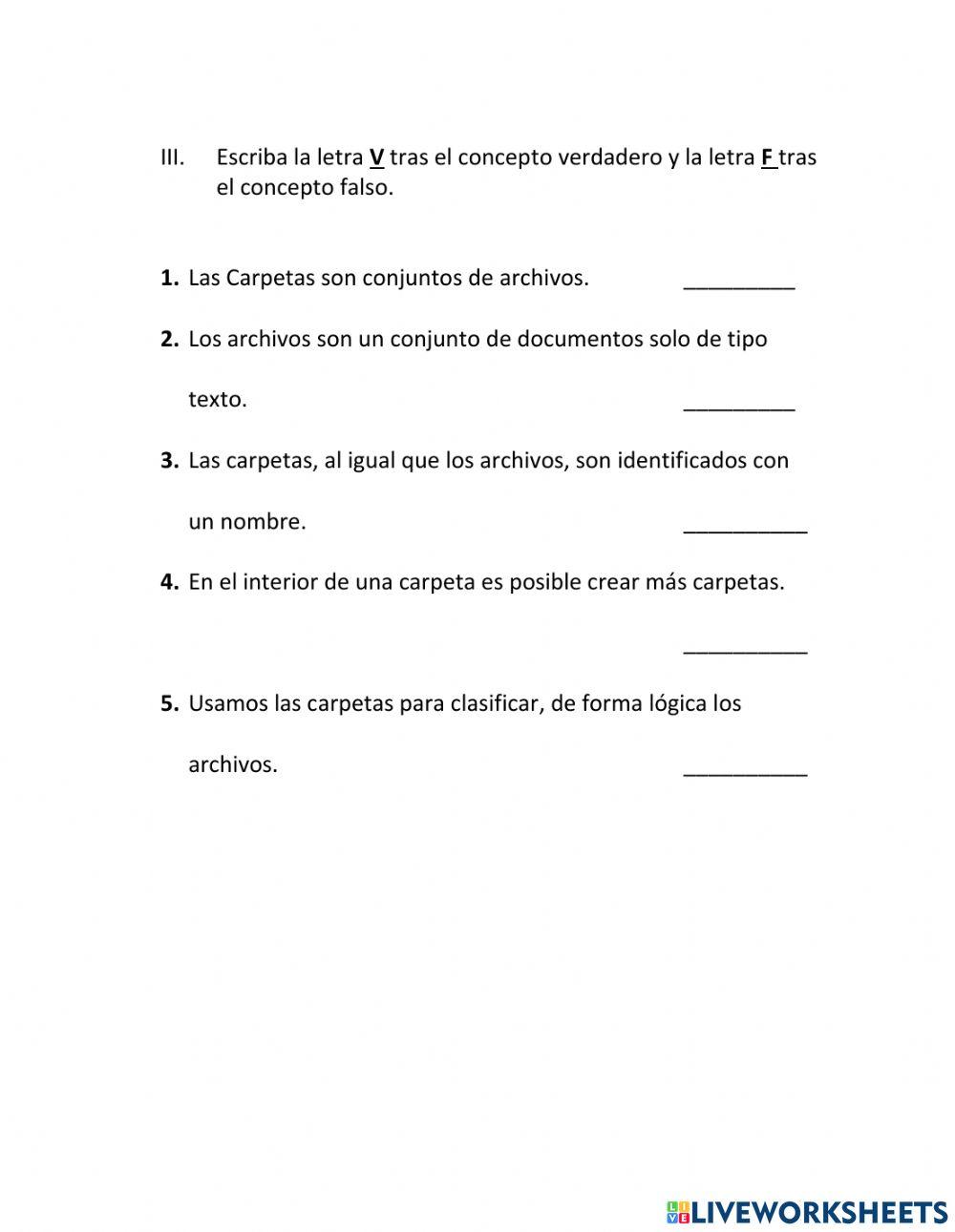 Las Carpetas y los Archivos