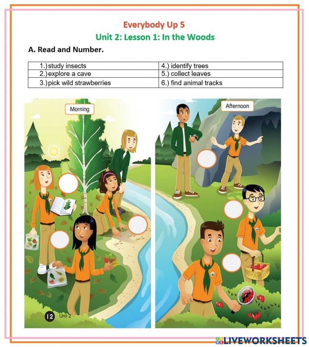 Everybody Up Unit 2: Lesson 1 A