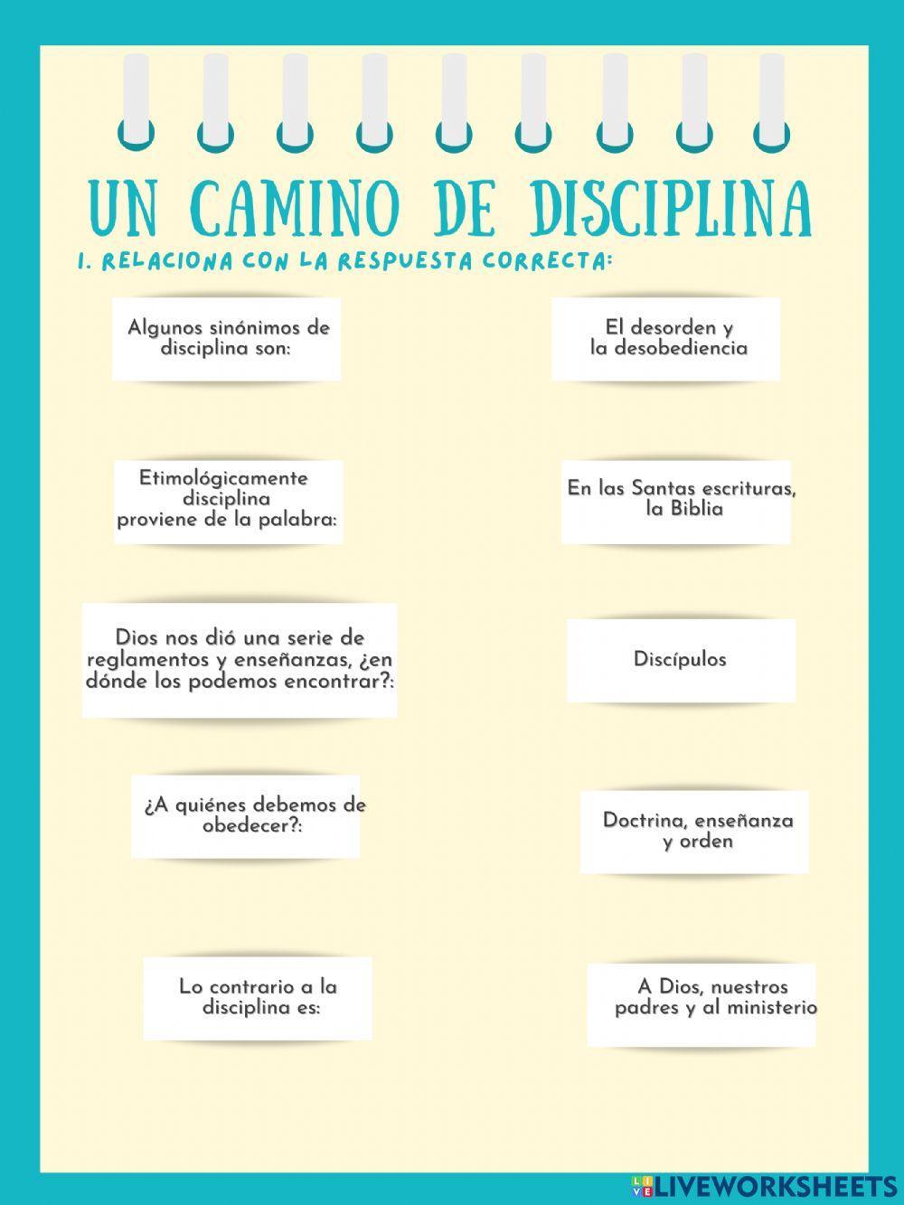 Camino de disciplina