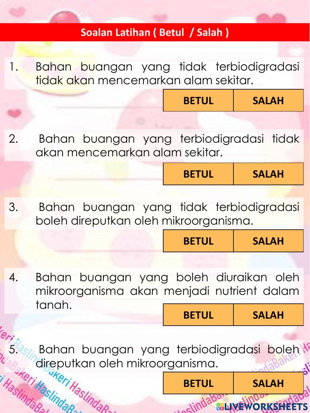 Sains Tahun 6 : Sains Bahan