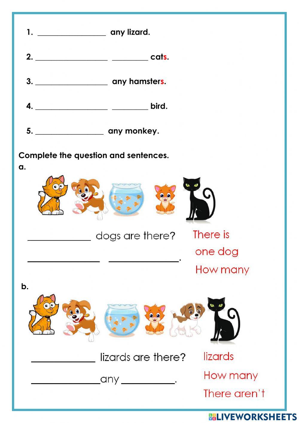 There is There are How many