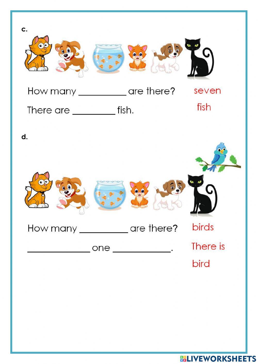 There is There are How many