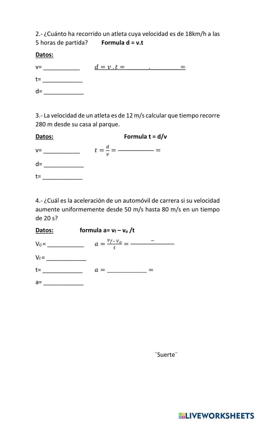 Examen de Física II