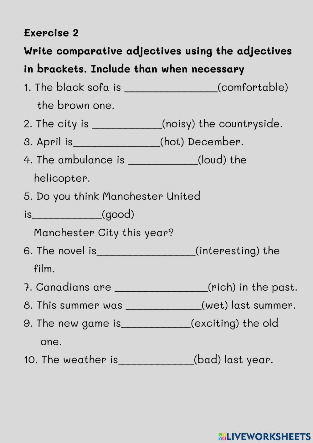 Comparative Adjective