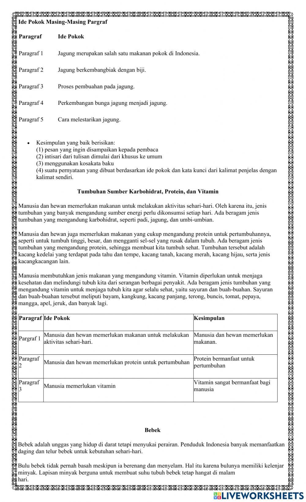 LKPD Bahsa Indonesia tema 1