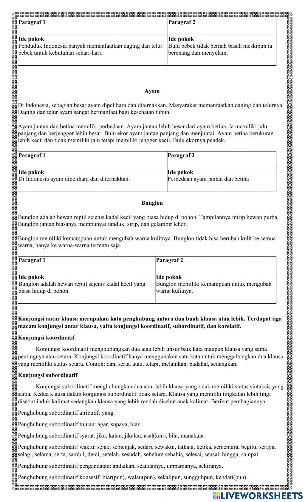 LKPD Bahsa Indonesia tema 1