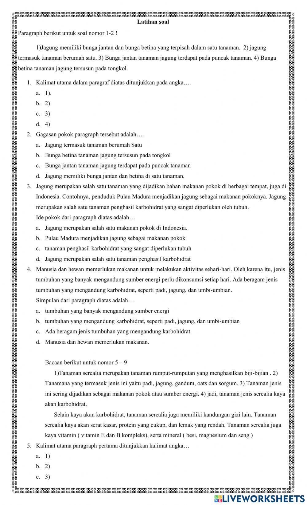 LKPD Bahsa Indonesia tema 1