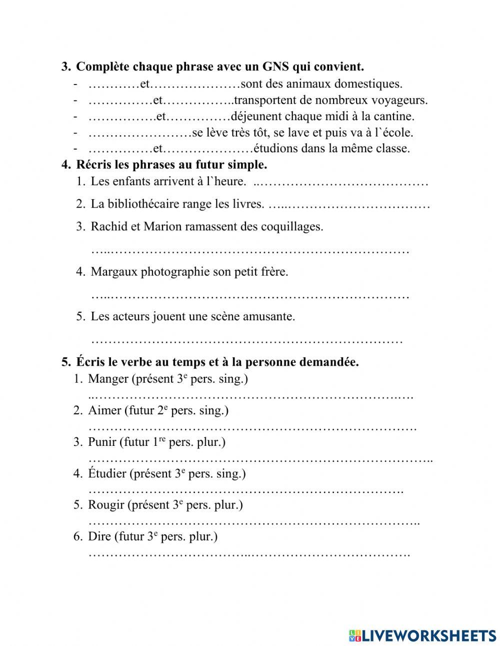 Examen de français