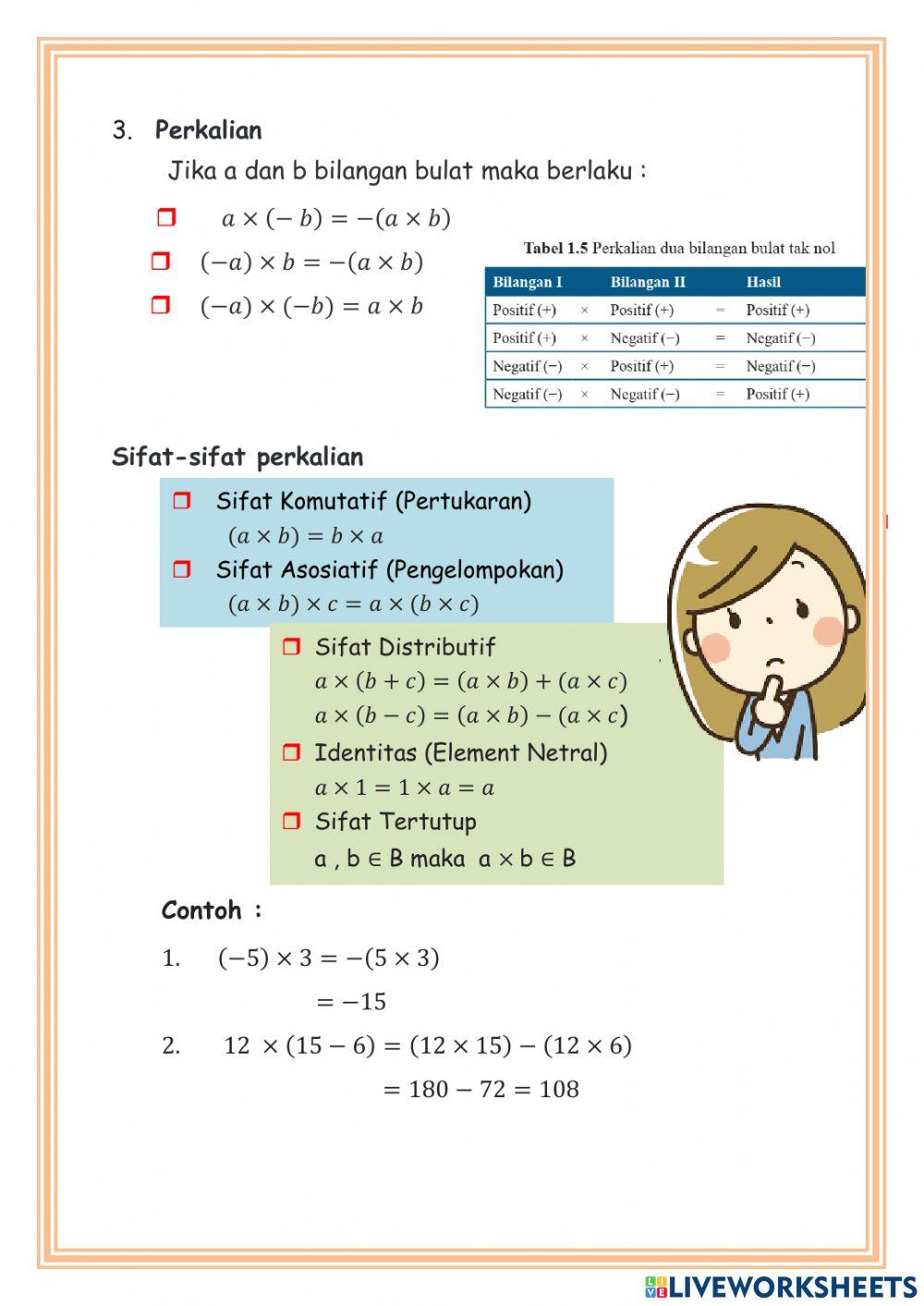 Operasi Hitung Bilangan Bulat